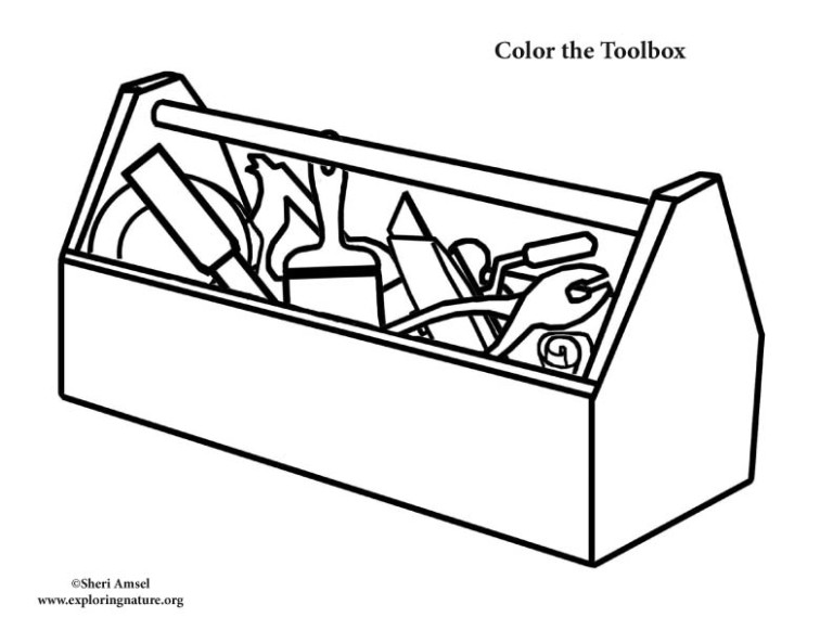 Toolbox Full of Tools – Coloring Nature