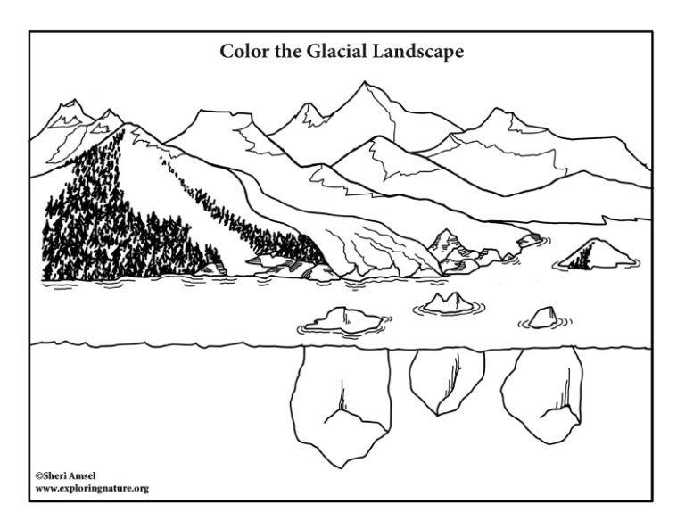 Glacier – Coloring Nature