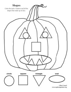 Shapes and Colors of Halloween – Coloring Nature